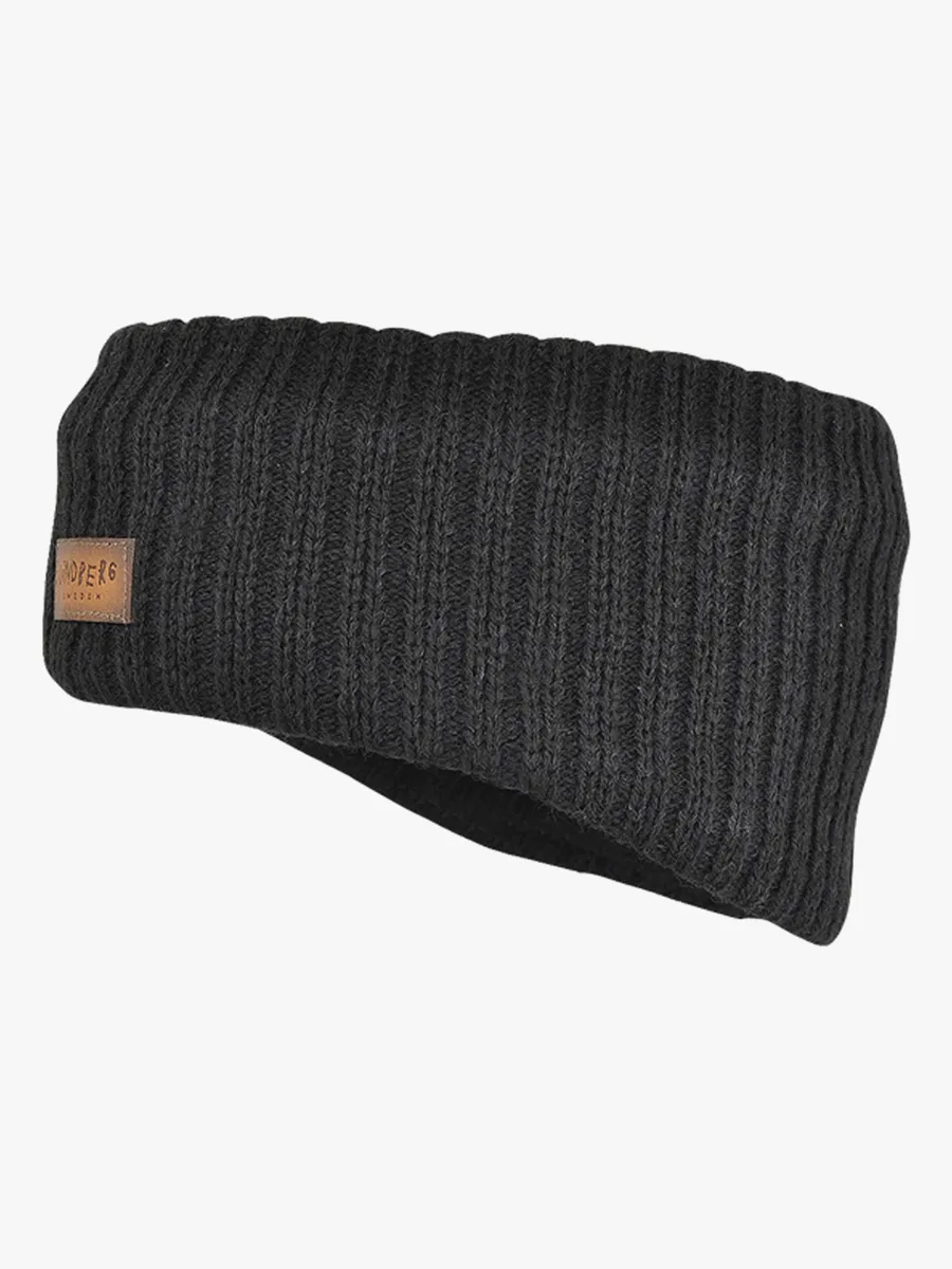 Lindberg Lobonäs Pannband Ullmix, Black