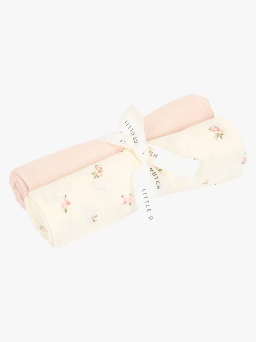 Little Dutch Fairy Blossom &  Blossom Muslinfiltar 2-Pack, Vit
