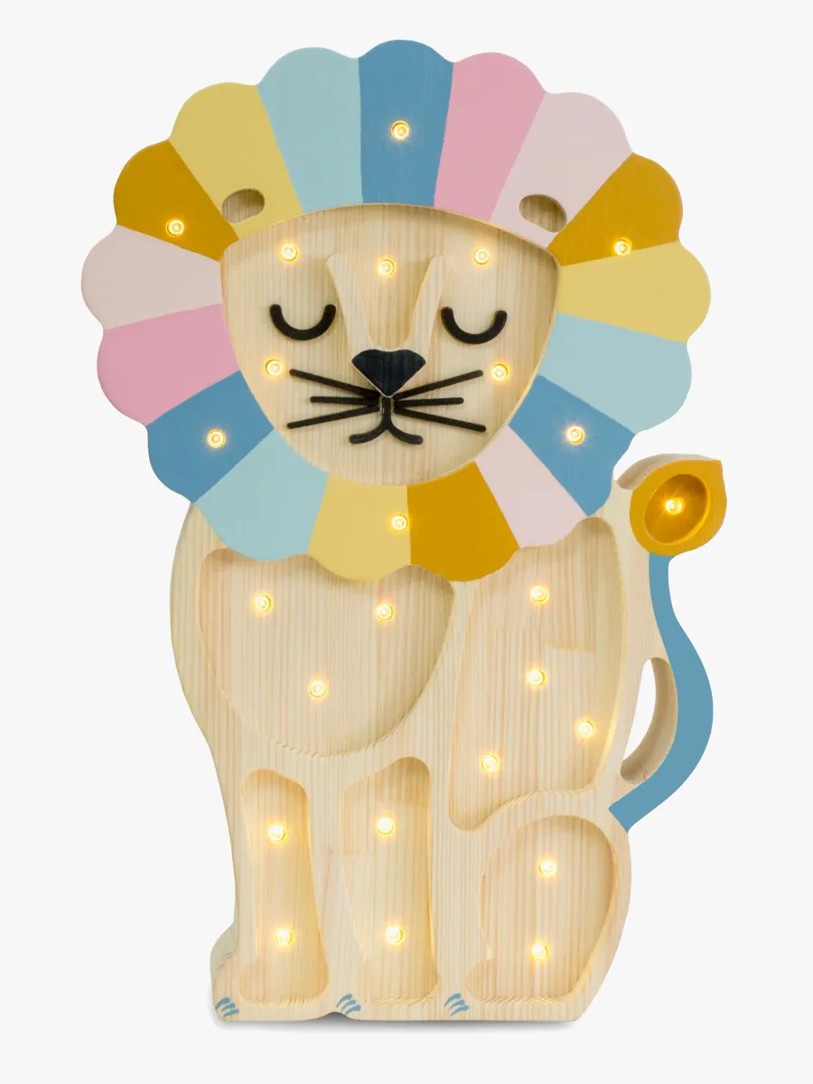 Little Lights Lampa Lejon, Retro Rainbow, Barnrum