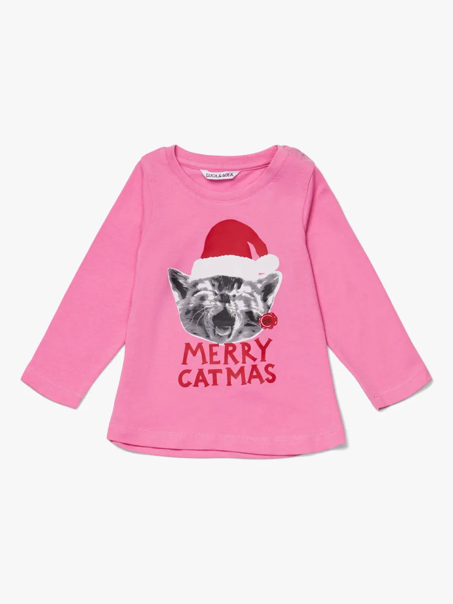 Luca &  Lola Baby Topp Merry Catbaby, Pink 56
