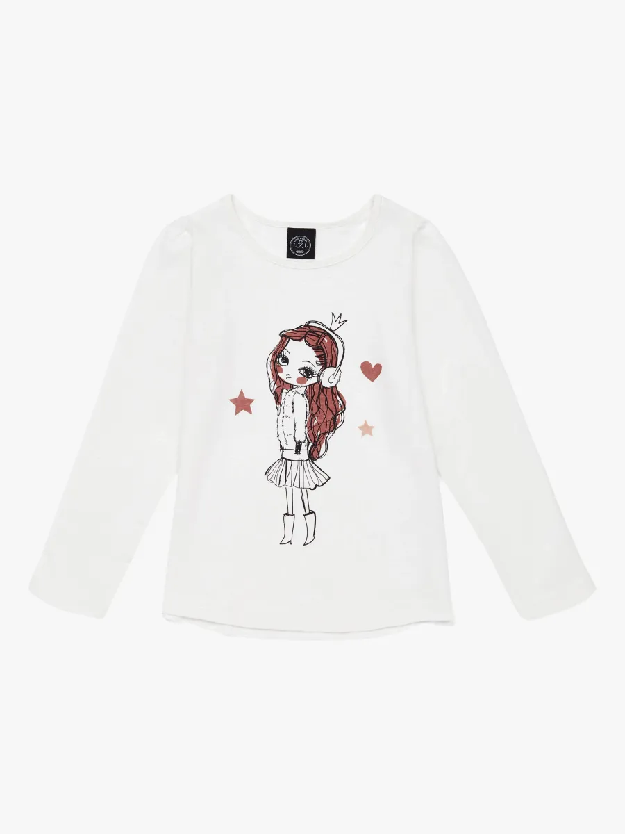 Luca &  Lola Fabianna Långärmad T-shirt, Offwhite 56