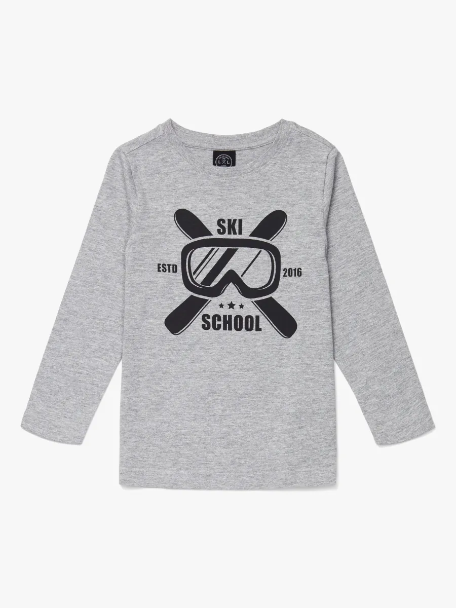 Luca &  Lola Gabriel Långärmad T-Shirt, Grey Melange 110-116