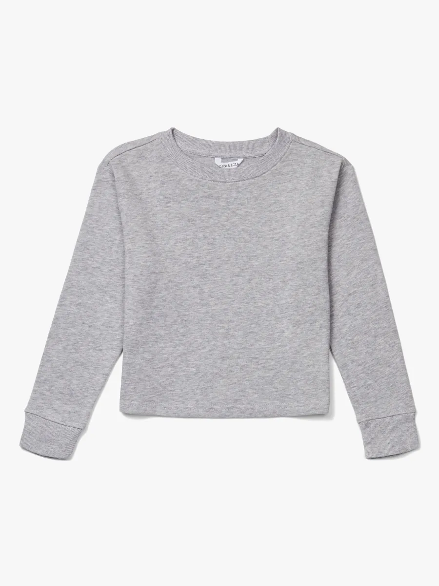 Luca &  Lola Hannah Tröja, Grey Melange 158-164