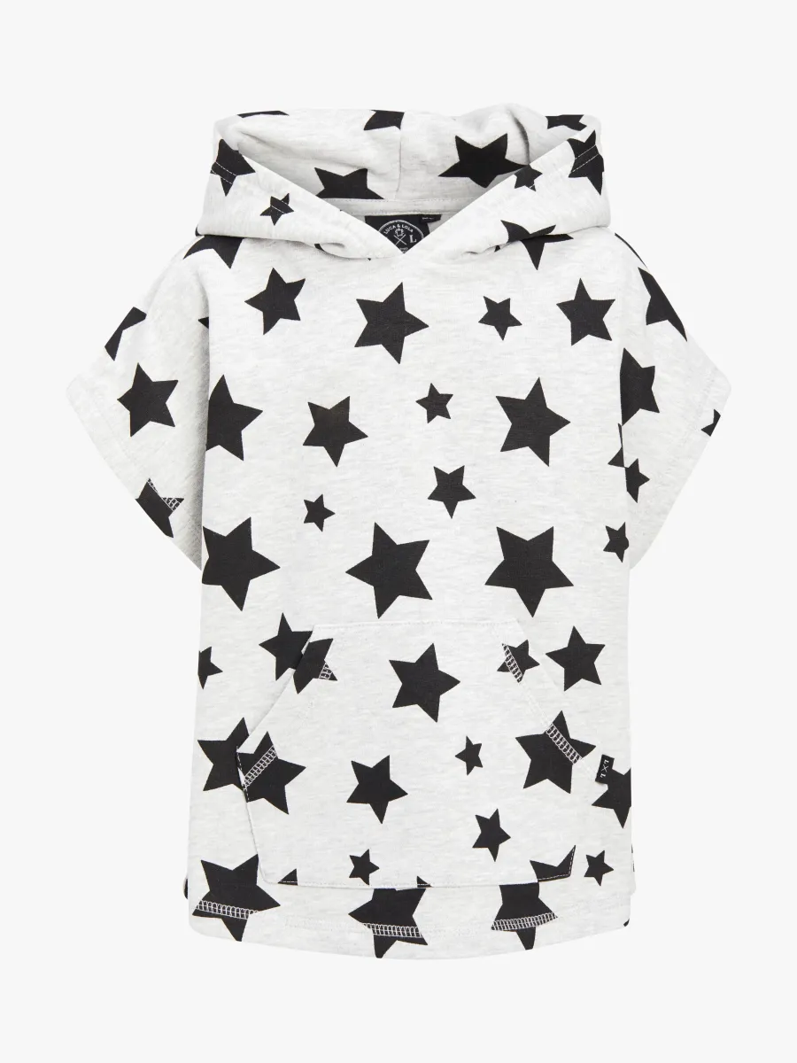Luca &  Lola Rocolo Hoodie, Grey Melange/Stars 80