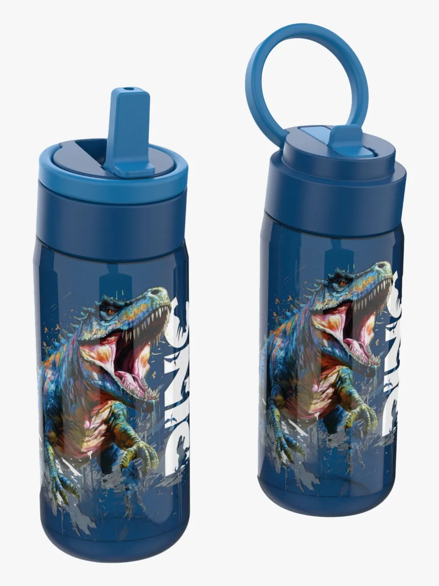 LunchBuddies T-Rex Vattenflaska 600 ml, Blue