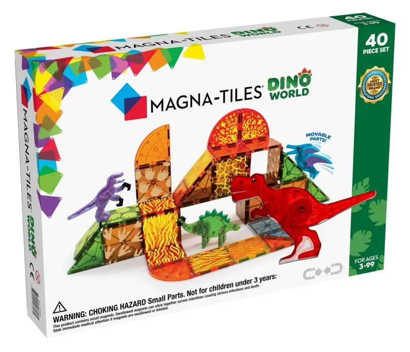 Magna-Tiles Dino World 40-delar