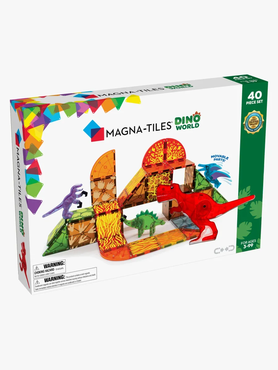MAGNA-TILES Dino World Byggsats 40 Delar