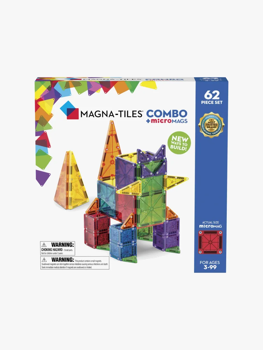 MAGNA-TILES MicroMAGS Combo Byggsats 62 Delar