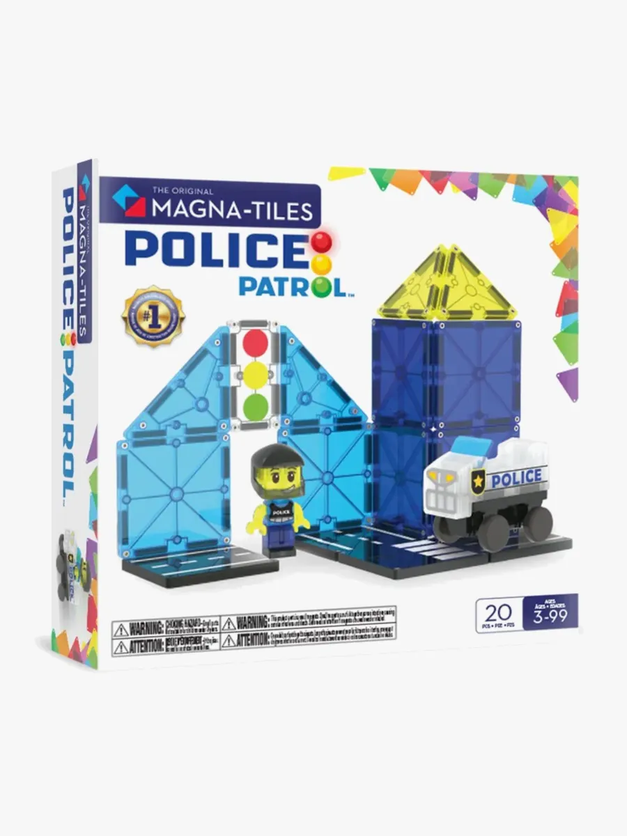 MAGNA-TILES Polispatrull Byggsats 20 Delar