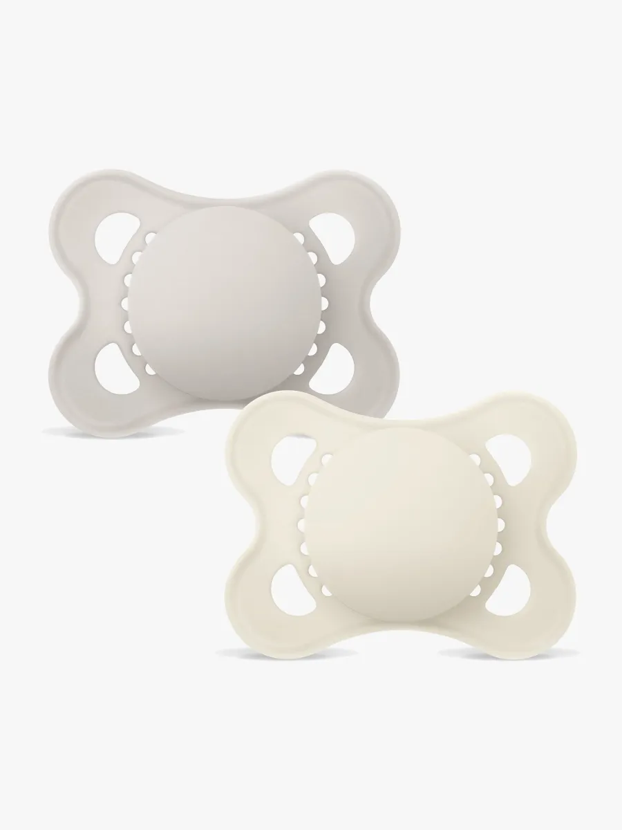 MAM Original Nappar Silikon 2-Pack 0-6m, Neutral