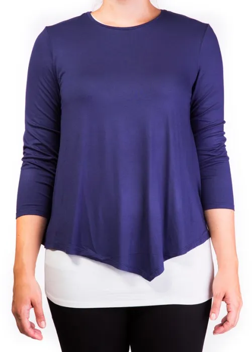 mama basics Amningstopp med dubbla lager (Navy) Strl XS