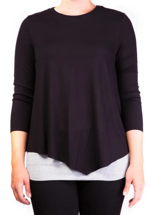 mama basics Amningstopp med dubbla lager (Svart) Strl XS