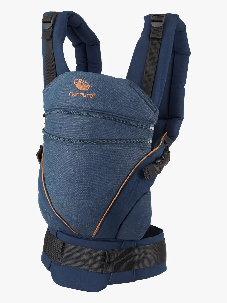 Manduca XT Cotton Bärsele, Denimblue-Toffee