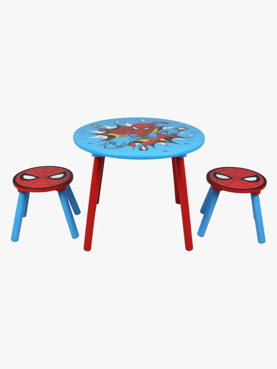 Marvel Spider-Man Bord och Stolar, Blå/Röd