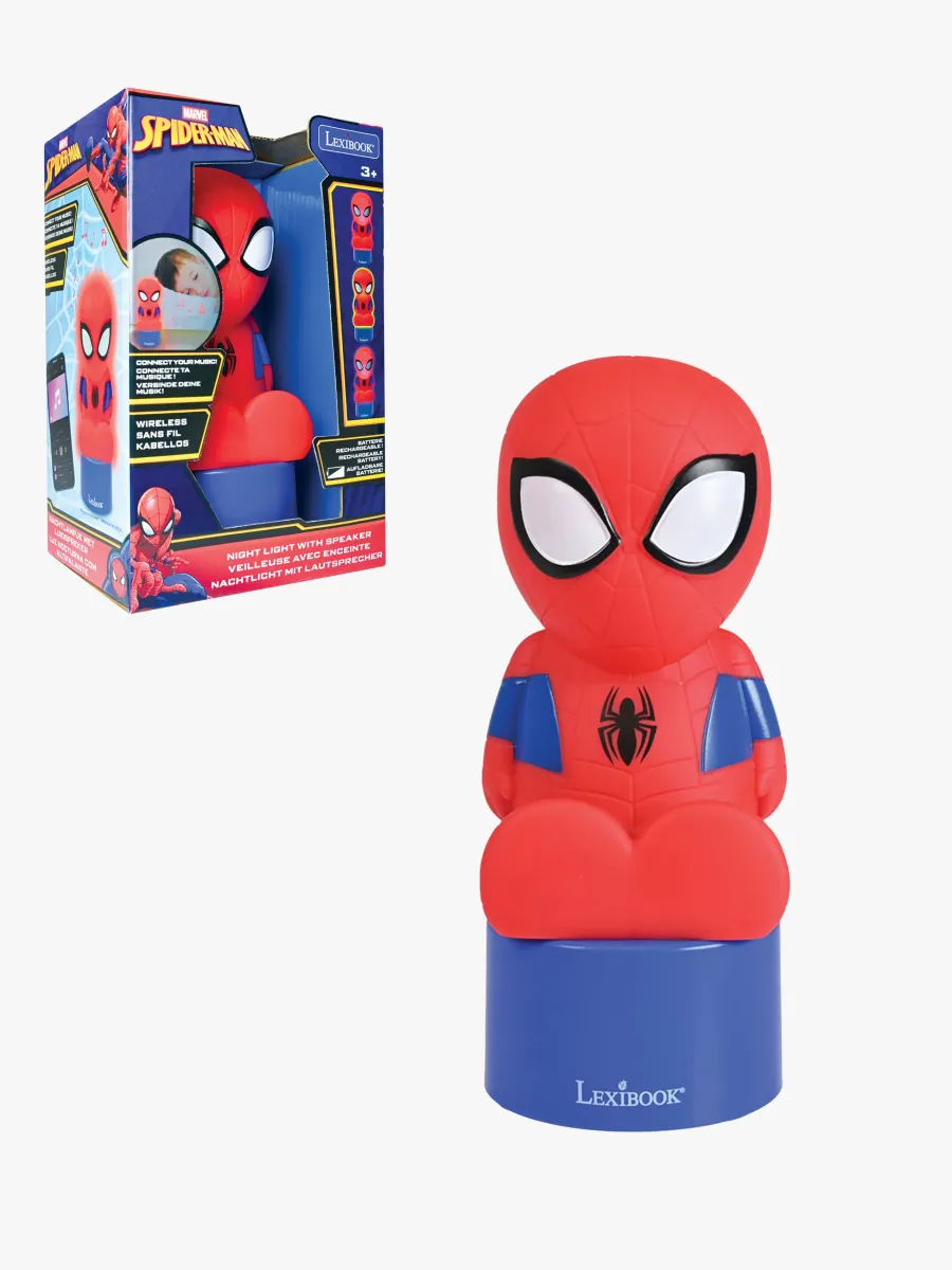 Marvel Spider-Man Nattlampa med Bluetooth-högtalare, Barnrum