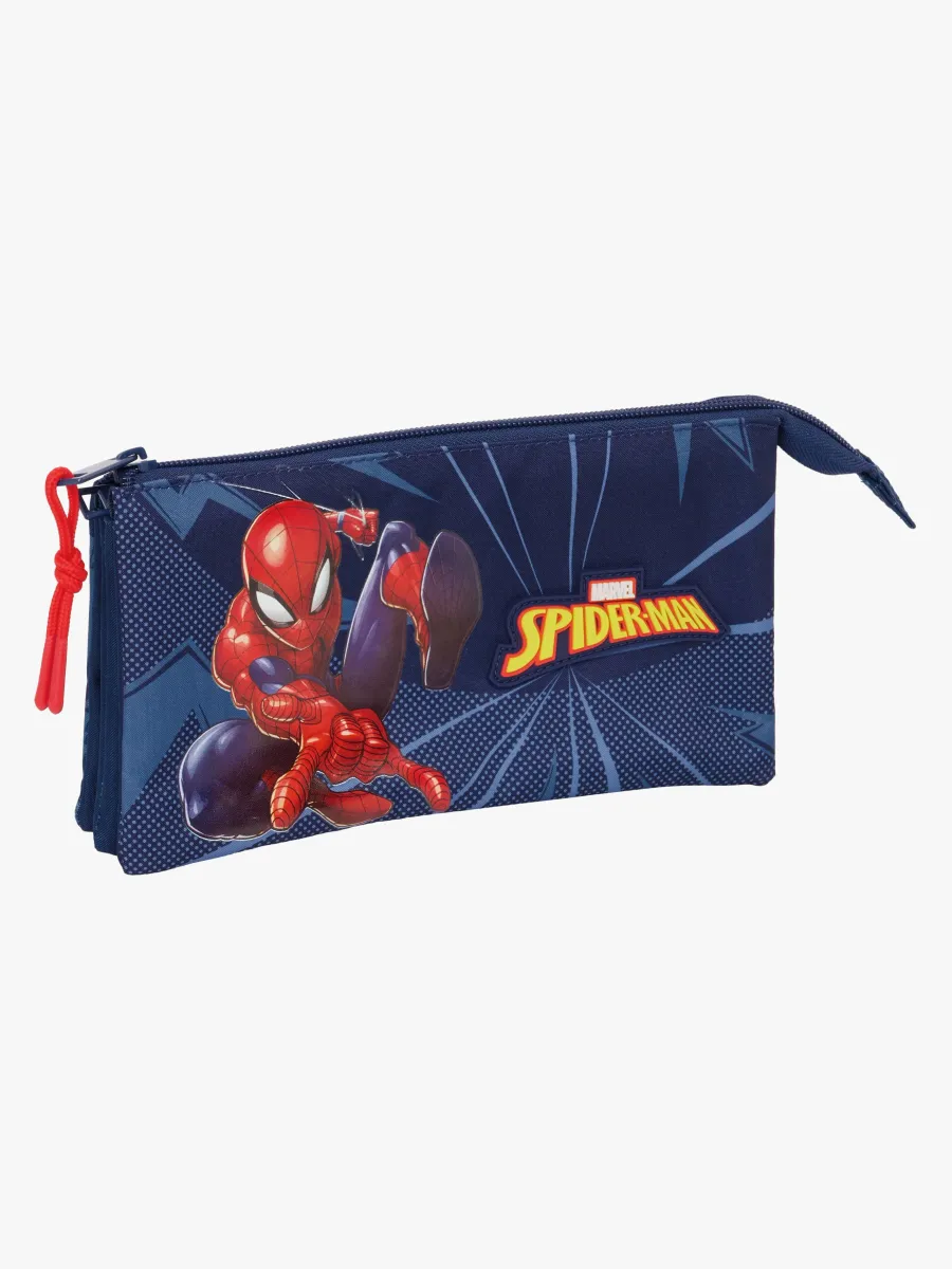 Marvel Spider-Man Trippelpennfodral, Blå