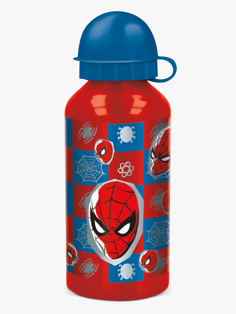 Marvel Spider-Man Vattenflaska 400 ml Aluminium, Röd