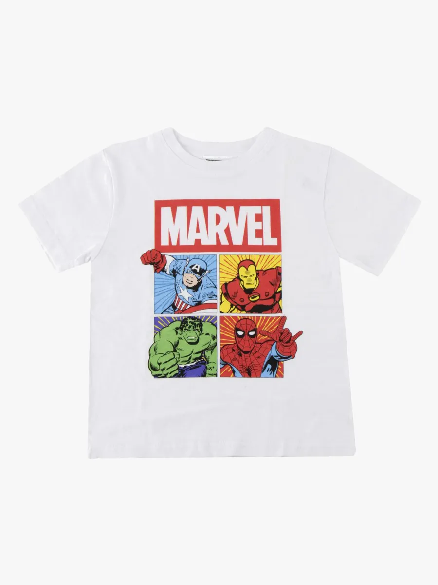 Marvel T-shirt, Vit, 116-122