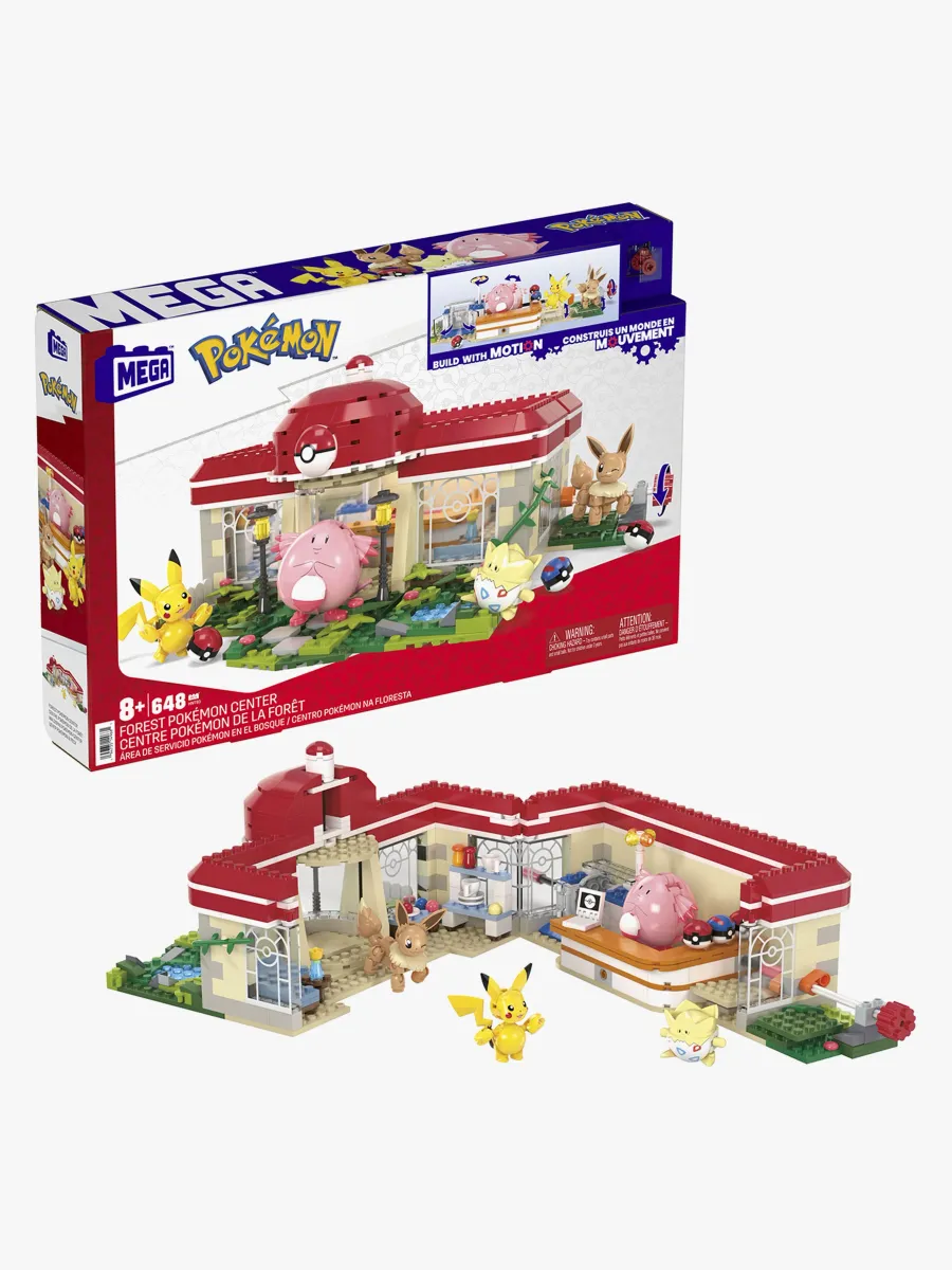 Mega Forest Byggset Forest Pokémon Center 648 Bitar