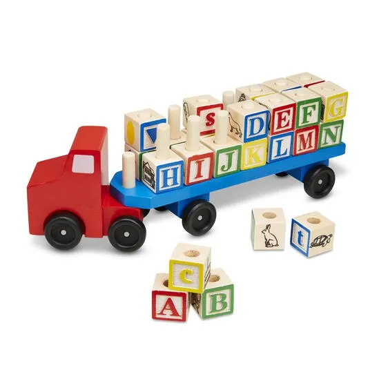 Melissa & Doug Lastbil med bokstavsklossar