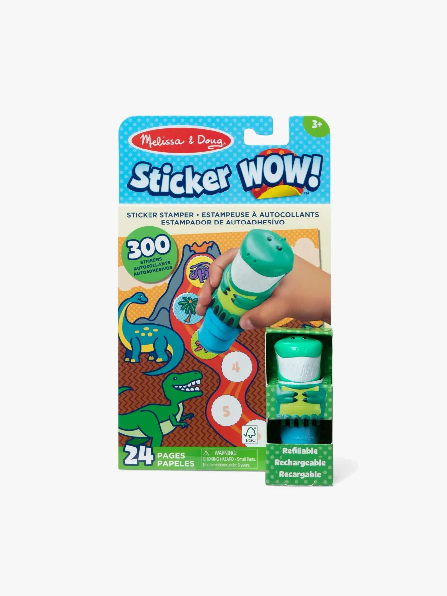 Melissa &  Doug Sticker WOW! Aktivitetsbok Dinosaurie