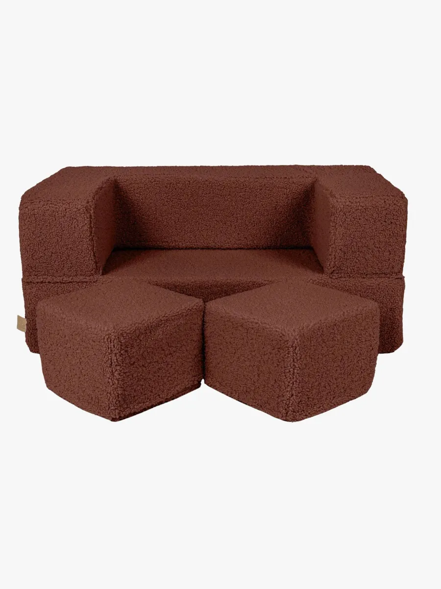 Meowbaby Bearly Cube Soffa, Brown
