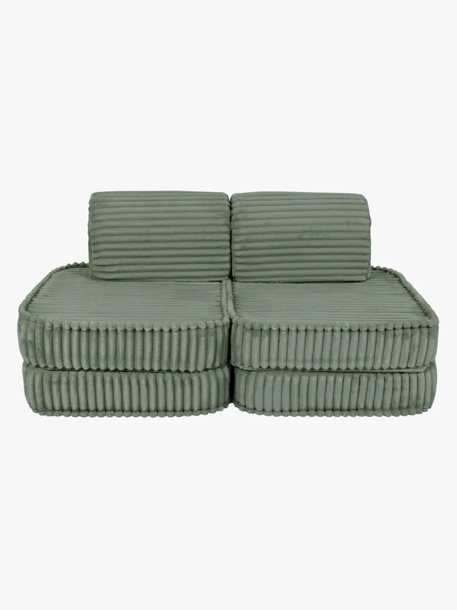 MeowBaby Churros Soffa Basic, Olive Sage Green