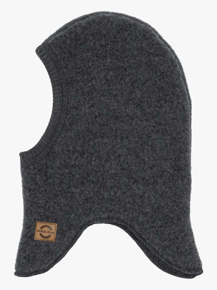 Mikk-Line Balaklava Merinoull, Anthracite Melange, 62-68