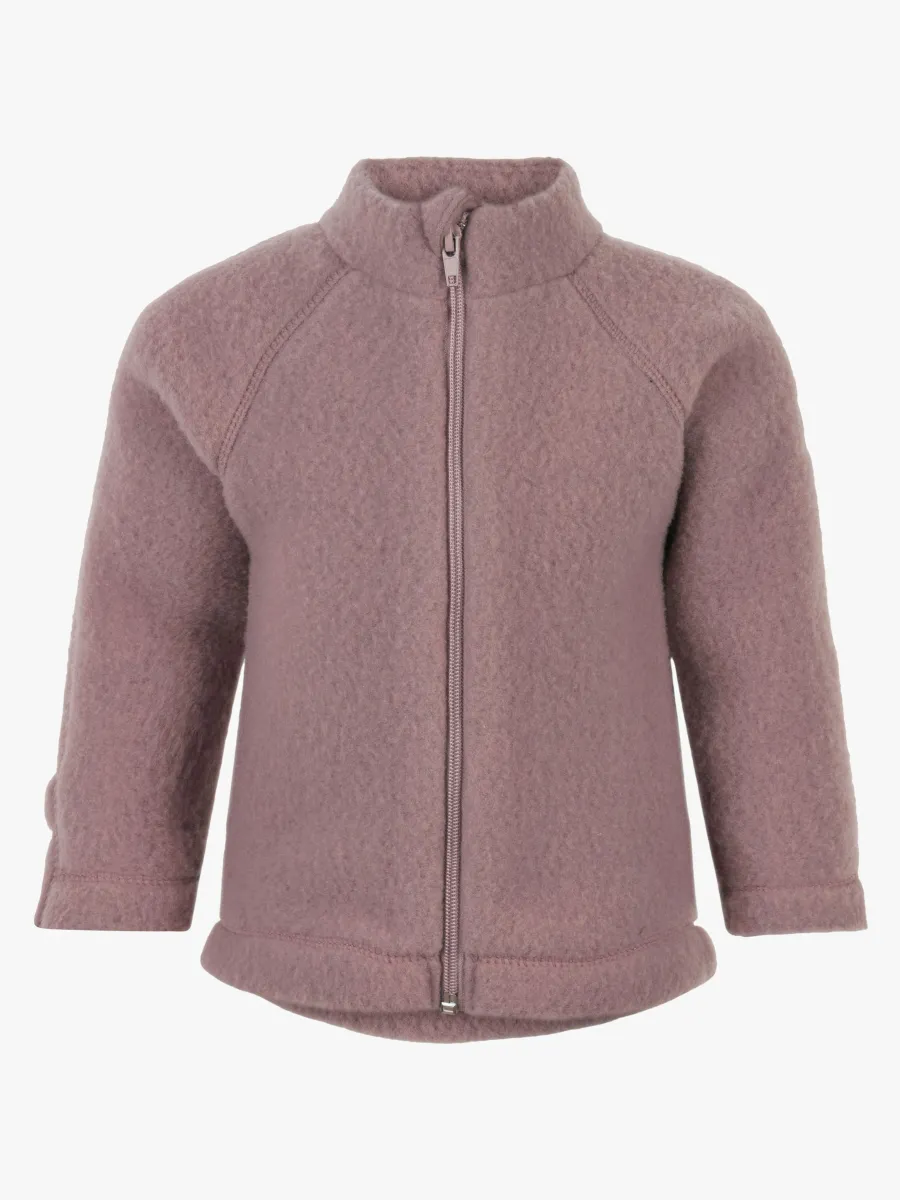 Mikk-Line Ullfleecejacka Baby, Twilight Mauve, 92