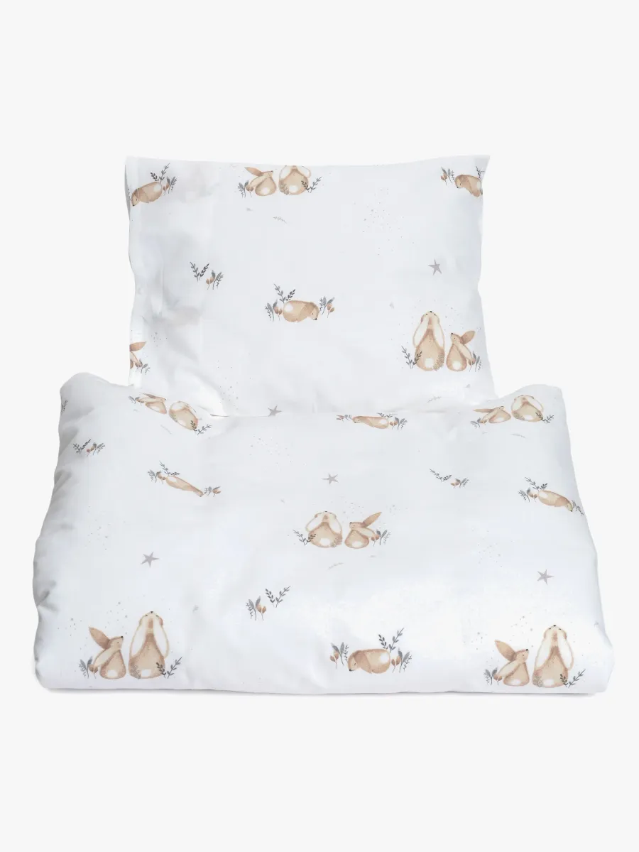 MiniDreams Bäddset Spjälsäng 100x130 Bunny, Vit