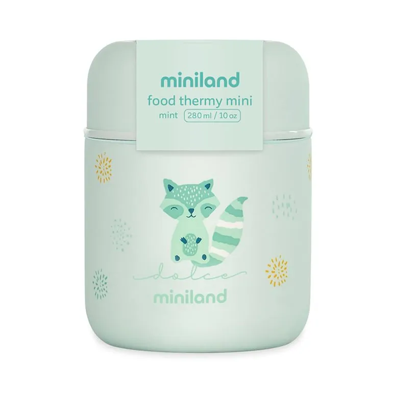 Miniland mattermos rostfri 280 ml, räv mint