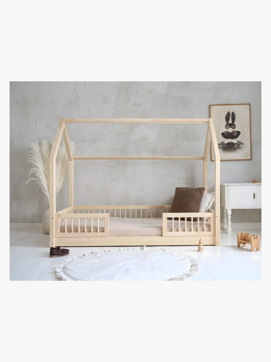 Minitude CARTER Juniorsäng/Montessorisäng 80x160, Natur