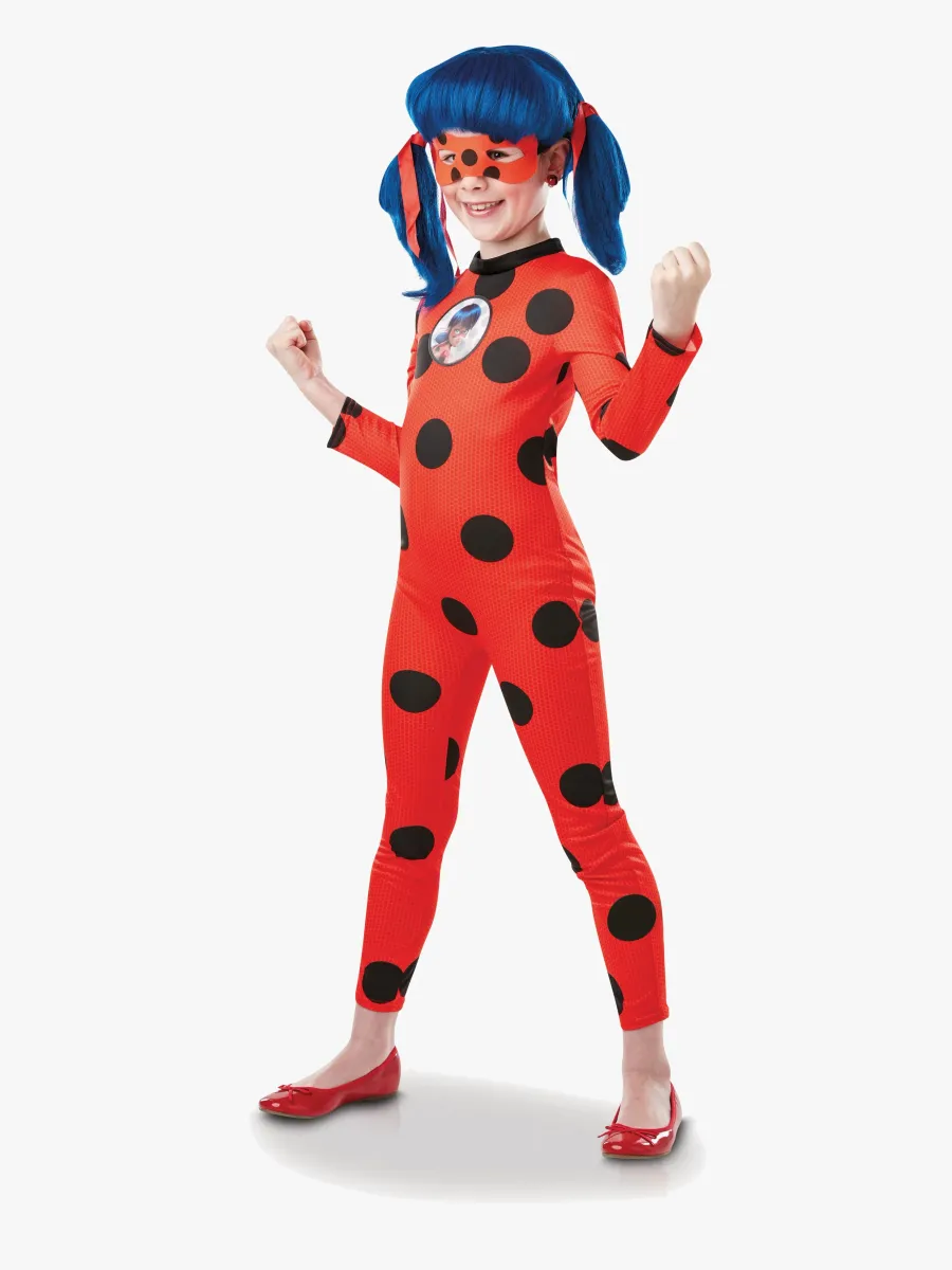 Miraculous Ladybug Tikki Utklädnad med Mask, 5-6 år