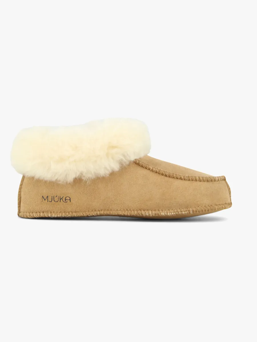 Mjúka Geir Fårskinnstofflor, Chestnut, 29