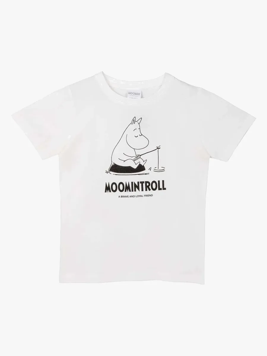Mumin Karaktär Mumin T-shirt, Vit, 110-116