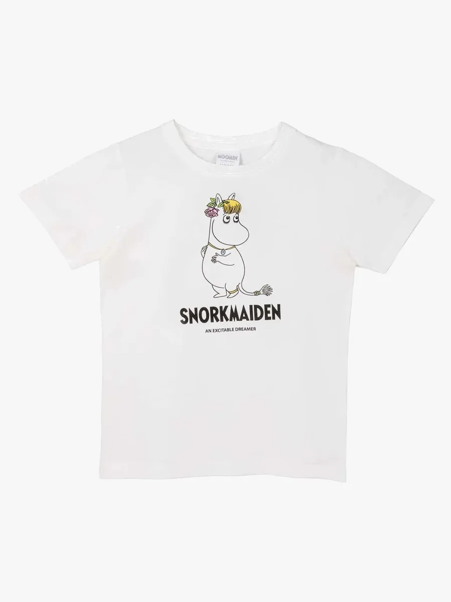 Mumin Karaktär Snorkfröken T-shirt, Vit, 122-128