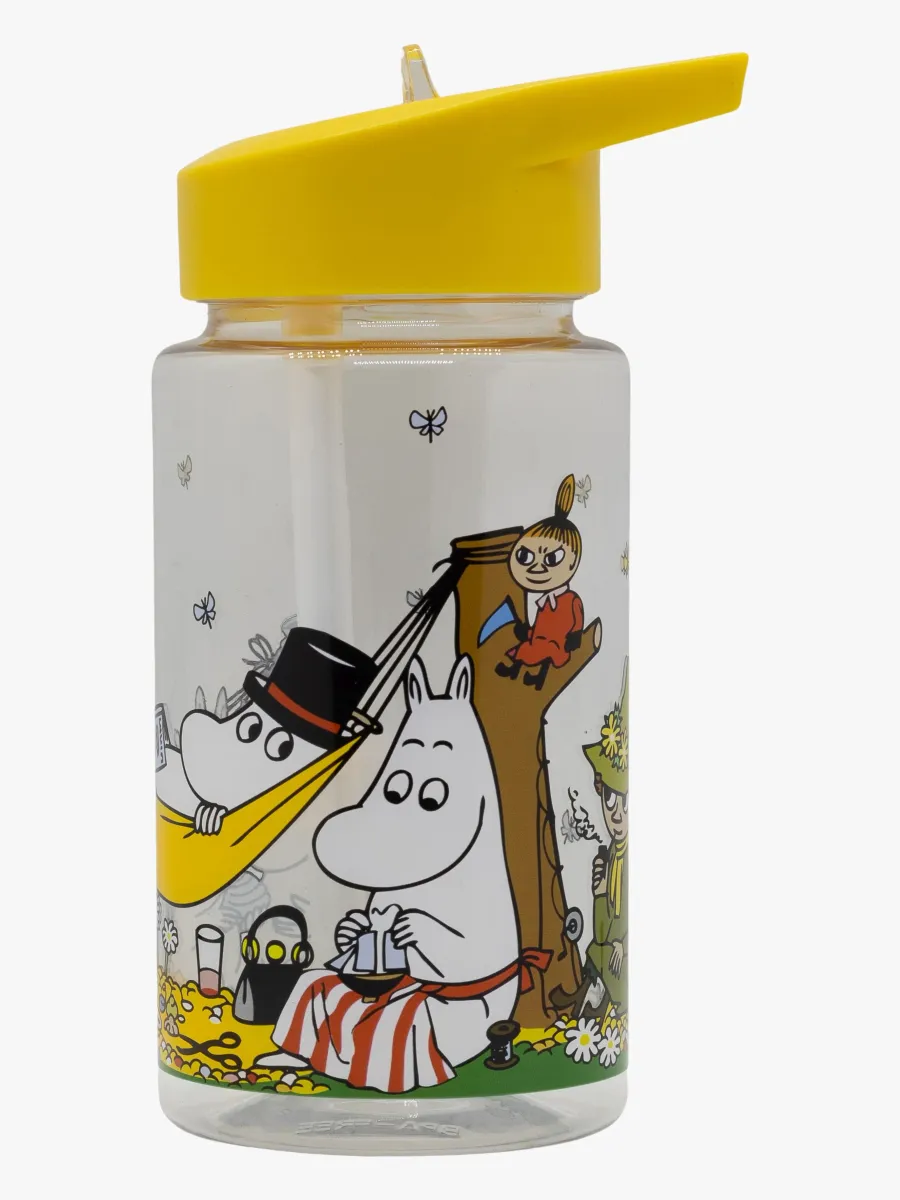 Mumin Skärgård Vattenflaska I Plast, Gul