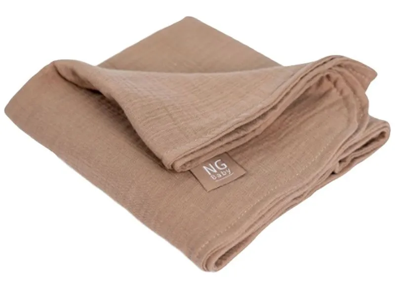 NG Baby muslinfilt deluxe, brown