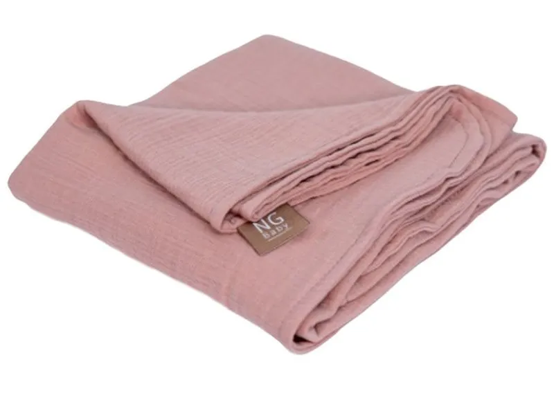 NG Baby muslinfilt deluxe, dusty rose