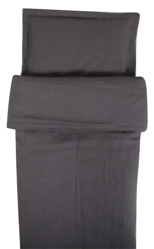 NG Baby påslakanset MOOD graphite grey, spjälsäng