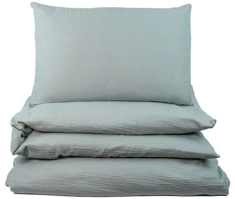 NG Baby påslakanset muslin frosty green, vagn/vagga