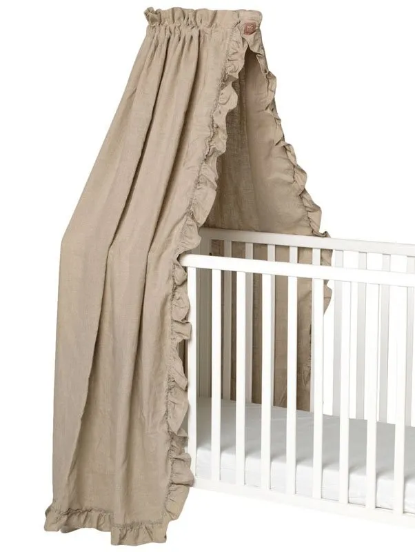 NG Baby sänghimmel med volang, MOOD natural