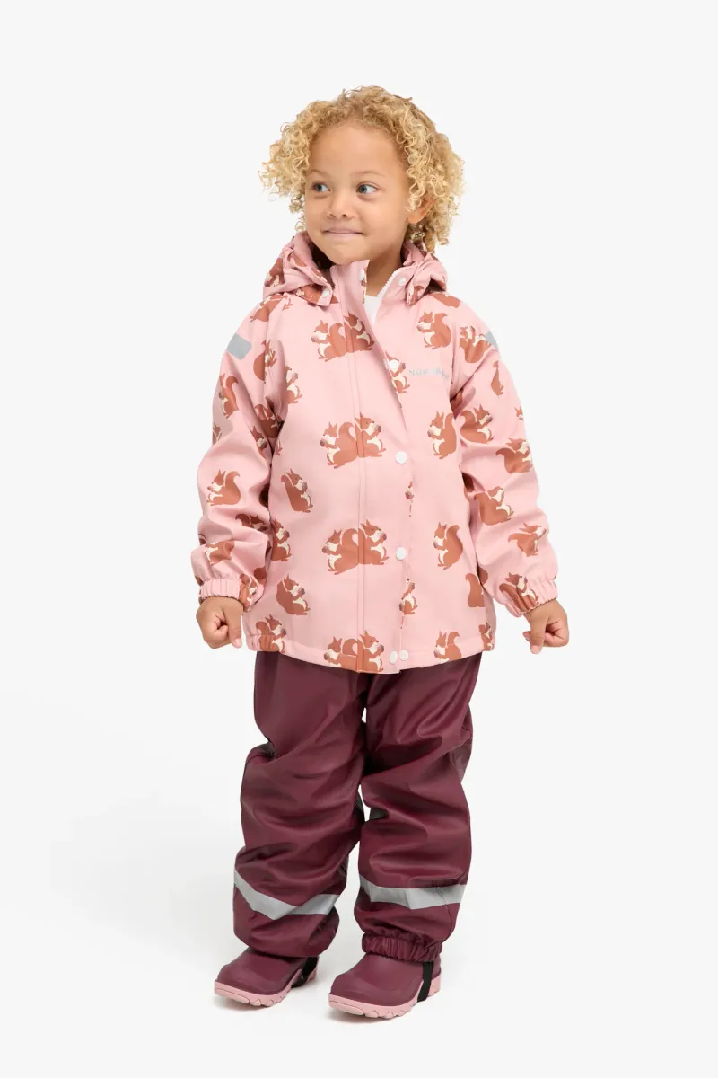 Nordbjørn Asperö Fodrat Regnställ, Pink Squirrel, 98-104