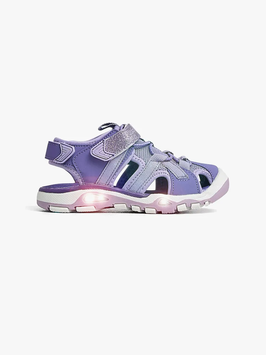 Nordbjørn Safari Blinkande Sandal, Lila, 23
