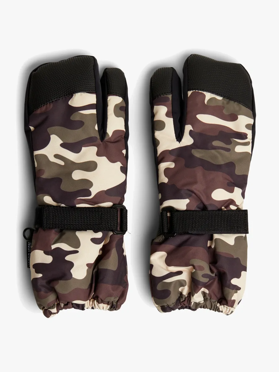 Nordbjørn Snowpro Handskar, Camo, 4-6 år