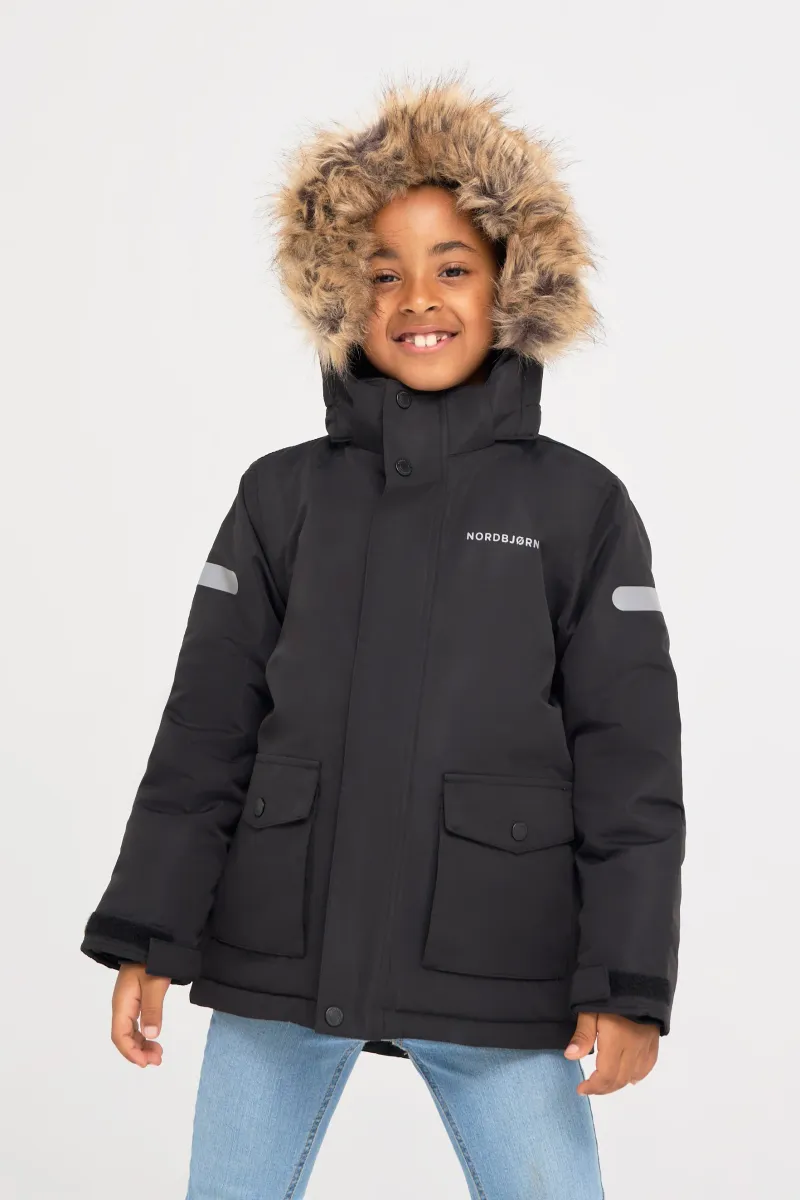 Nordbjörn Avalanche Vinterjacka, Solid Black, 128