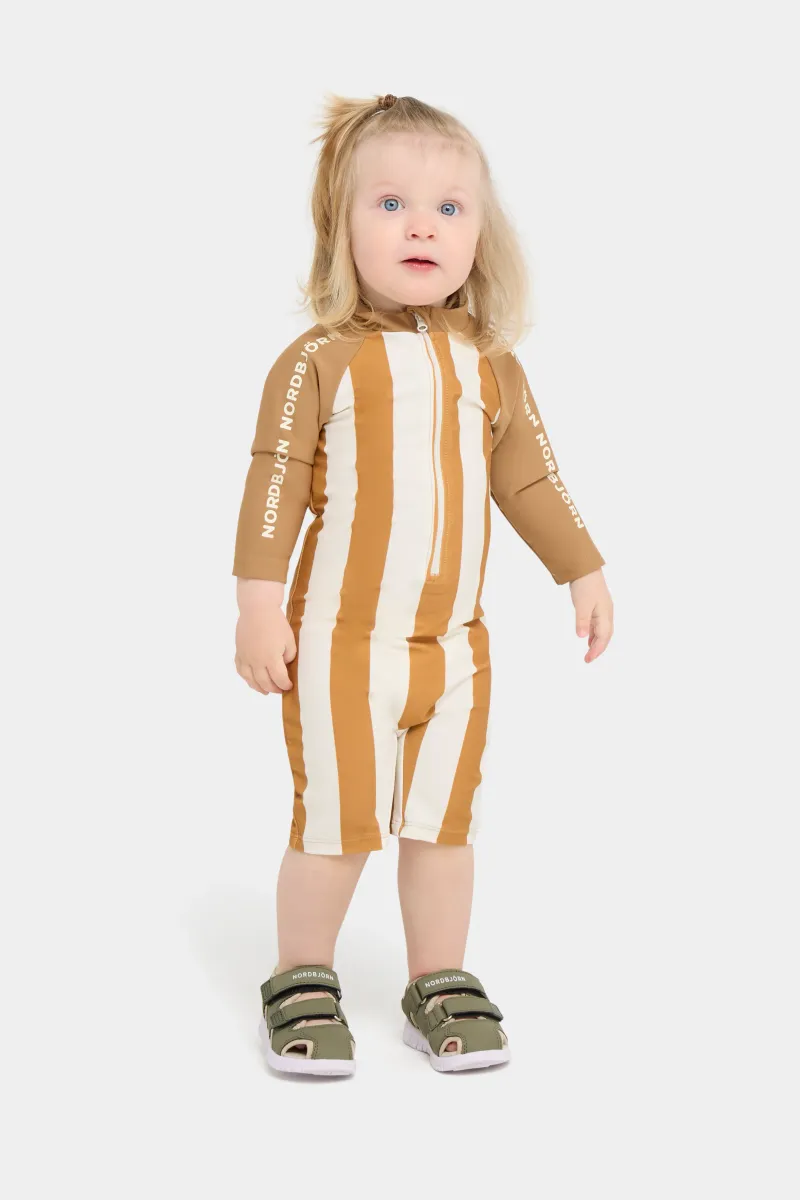 Nordbjörn Hönö UV-Dräkt, Brown Stripe, 110-116