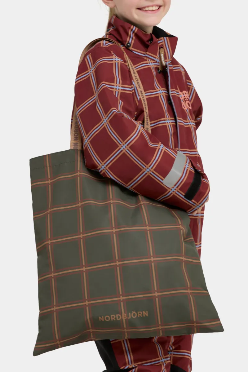 Nordbjörn Kungsfors Tote Bag, Grön/Rutig