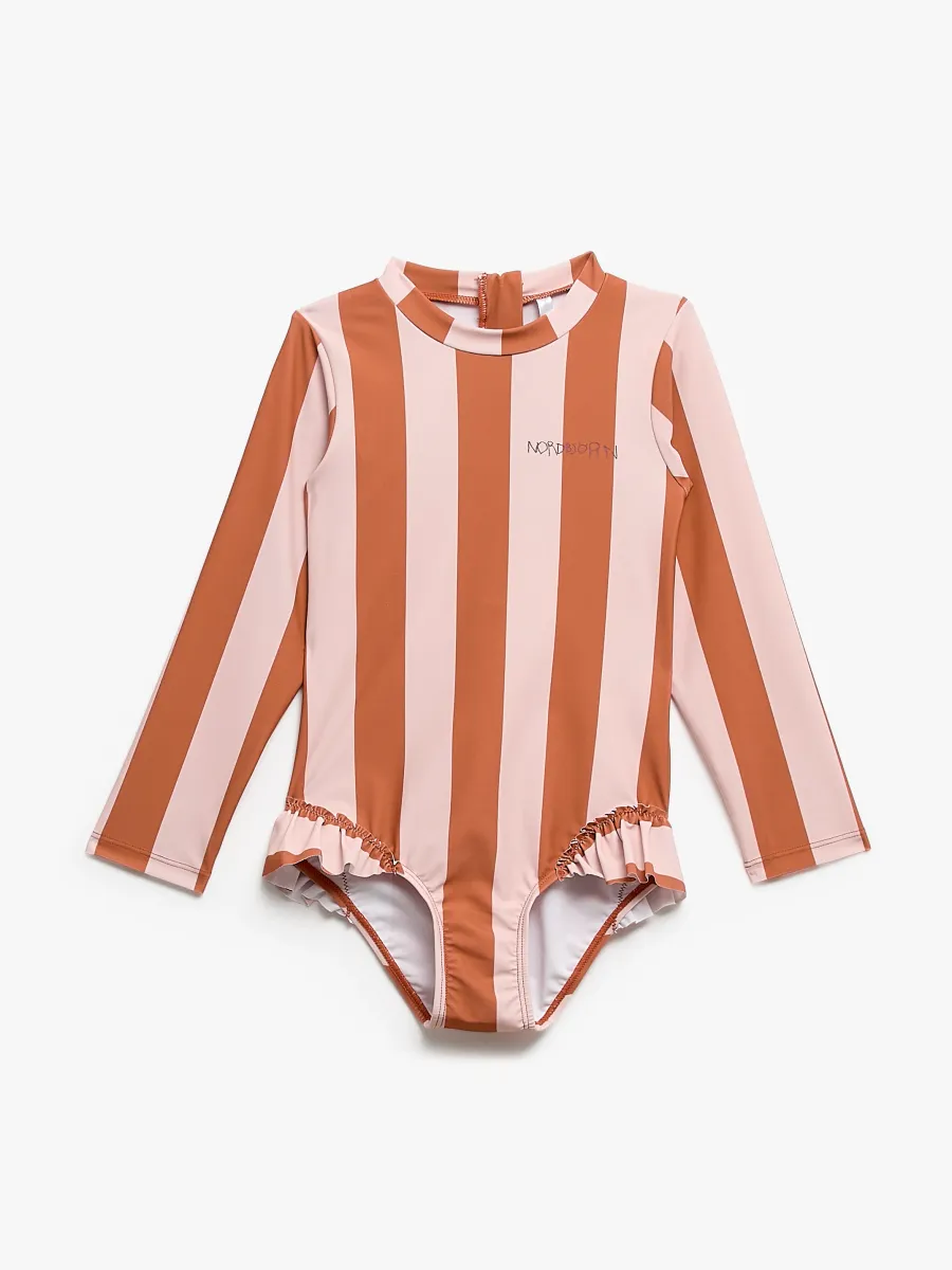 Nordbjörn Sandsjön UV-Baddräkt, Rosa Randig, 98-104