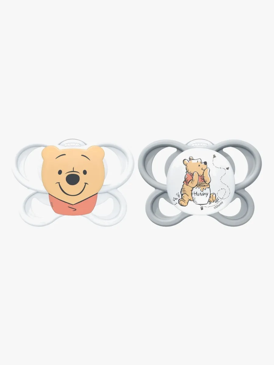 NUK Perfect Match Air Napp 2-Pack Stl 1 Nalle Puh